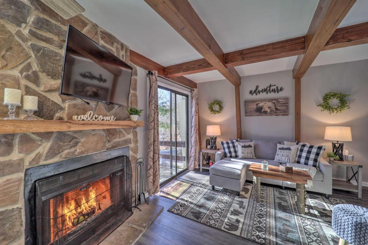 Banner Elk Mountain Retreat With Deck And Fireplace מראה חיצוני תמונה