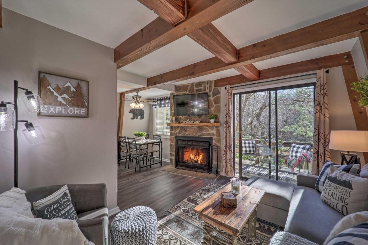 Banner Elk Mountain Retreat With Deck And Fireplace מראה חיצוני תמונה